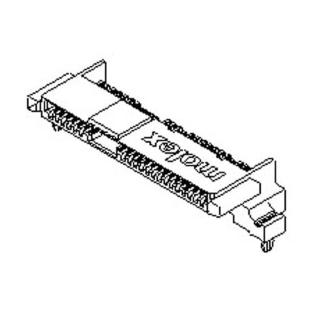 Molex Telecom And Datacom Connector, 29 Contact(S), Female, Right Angle, Surface Mount Terminal,  879451001